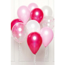  Színes Pink léggömb, lufi 10 db-os szett  11 inch (27,5cm) party kellék
