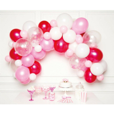 Színes Pink léggömb, lufi girland 70 db-os szett party kellék