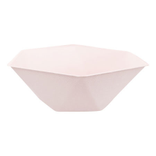SZÍNES Rózsaszín Vert Decor hatszögletű mélytányér 6 db-os 15,8 cm babaétkészlet