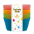 SZÍNES Színes félig átlátszó műanyag mélytányér 4 db-os