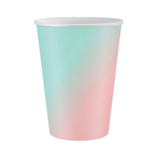 SZÍNES Színes Ombre papír pohár 6 db-os 266 ml party kellék