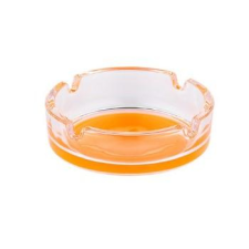  Színes üveg hamutartó- narancssárga hamutartó