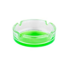  Színes üveg hamutartó- zöld hamutartó