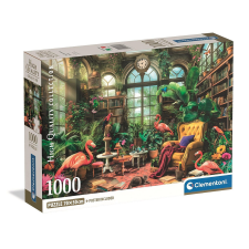 SZÍNES Üvegház Library 1000 db-os Compact puzzle Clementoni puzzle, kirakós
