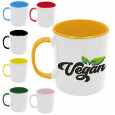  Színes Vegan logó - Színes Bögre bögrék, csészék