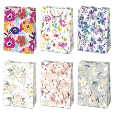 SZÍNES Virág Blossom papír ajándéktasak, ajándékzacskó 23x32x11 cm party kellék