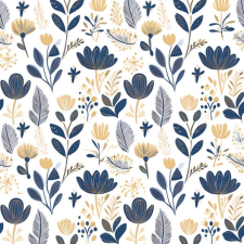 SZÍNES Virág Scandinavian Floral szalvéta 20 db-os 33x33 cm party kellék