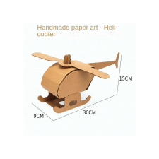 Színezhető karton játék - Karton helikopter kreatív és készségfejlesztő