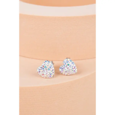  Színváltós Swarovski® Kristályokkal Kirakott S925 Ezüst Szíves Fülbevaló fülbevaló