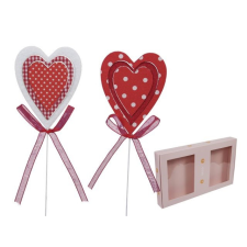  Szív betûzõs 7 cm S/24 dekorációs kellék