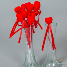  Szív pick 3+20cm 12db-os dekorációs kellék