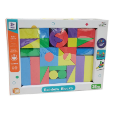  Szivacs építőkocka, 34 db /doboz (81001) barkácsolás, építés