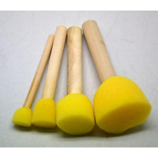  Szivacsecset szett, 4db-os dekorációs kellék