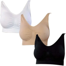 Szivacsos, varrás nélküli melltartó - 3 db - M/L méretben melltartó