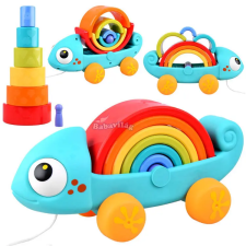  Szivárvány kaméleon Montessori puzzle 18m+ kreatív és készségfejlesztő