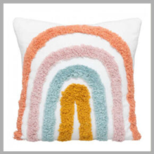 Szivárvány mintás puha díszpárna ZTN 194013 lakástextília