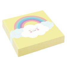 Szivárvány Rainbow and Cloud szalvéta 20 db-os, 25*25 cm party kellék