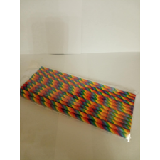  Szivárvány színű papír szívószál 25 db/ csomag sütés és főzés