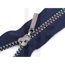  Szivárványos fogazott cipzár  - 80 cm dekorációs kellék