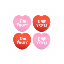  Szivecske alakú &quot;&quot;I love you&quot;&quot; squishy, 2 féle játékfigura