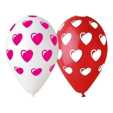 Szíves lufi szett/5db 30 cm party kellék