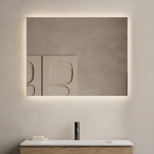  Szögletes tükör (LED világítás körbe) 140x70 cm fürdőszoba bútor