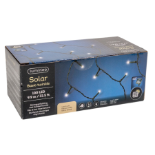  Szolár fényfüzér 100 LED-es meleg dekorációs kellék