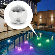 Szolár medencevilágítás - RGB LED - 10 cm 55852C medence kiegészítő