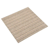  Szőnyeg 20 pcs Csíkozott bézs 50 x 50 cm 100% Polipropilén