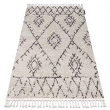 Szőnyeg BERBER FEZ G0535 bézs / barna Rojt shaggy bozontos 80x150 cm lakástextília