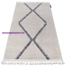 Szőnyeg Berber meknes B5910 krém / szürke Rojt shaggy 240x330 cm lakástextília