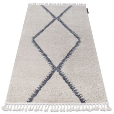 Szőnyeg Berber meknes B5910 krém / szürke Rojt shaggy bozontos 80x150 cm lakástextília