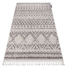 Szőnyeg BERBER RABAT G0526 bézs / barna Rojt shaggy bozontos 80x150 cm lakástextília