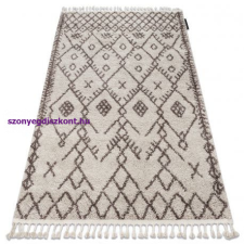  Szőnyeg BERBER TANGER B5940 bézs / barna Rojt shaggy 180x270 cm lakástextília