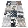  Szőnyeg FUN Pets gyerekeknek, állatok szürke 140x190 cm