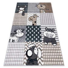  Szőnyeg FUN Pets gyerekeknek, állatok szürke 160x220 cm lakástextília