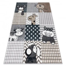  Szőnyeg FUN Pets gyerekeknek, állatok szürke 80x150 cm lakástextília