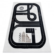  Szőnyeg FUN Track gyerekeknek, utca, város krém 180x270 cm lakástextília