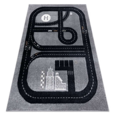 Szőnyeg FUN Track gyerekeknek, utca, város szürke 200x290 cm lakástextília