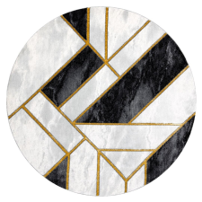 Szőnyeg kerek ESTEMA MARBLE 3 szín fekete r120 Hakano lakástextília