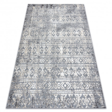 Szőnyeg Structural SOLE D3732 Aztec gyémánt lapos szövött szürke / bézs 200x290 cm lakástextília