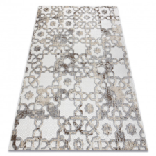  Szőnyeg Structural SOLE D3882 Dísz lapos szövött bézs / szürke 80x150 cm lakástextília
