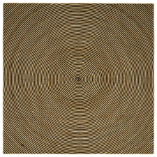  Szőnyeg Természetes és fekete 300 x 300 cm Juta lakástextília