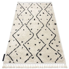  Szőnyeg TETUAN B751 cikcakk krém Rojt shaggy 140x190 cm lakástextília