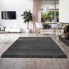 Szonyegh Luxus pihe-puha Nyuszi szőnyeg 240x330cm Antracit lakástextília