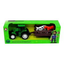 Szoti Traktor pótkocsival - állatszállító - dobozban - 82008 autópálya és játékautó