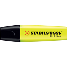  Szövegkiemelő 2-5mm, vágott hegyű, STABILO Boss original sárga filctoll, marker