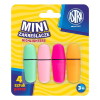  Szövegkiemelő ASTRA mini pasztell 4 szín/bliszter