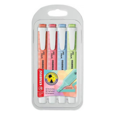 Szövegkiemelő STABILO Swing Cool pasztell N-K-P-Z 4 db/készlet filctoll, marker