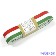  Szövött nemzeti színű szalag 10m - 30mm dekorációs kellék